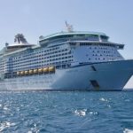 cruise ship on ocean